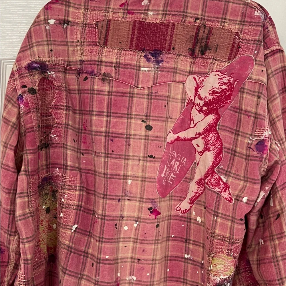 Magnolia Pearl Boyfriend Shirt in Cecile check - Picture 7 of 9